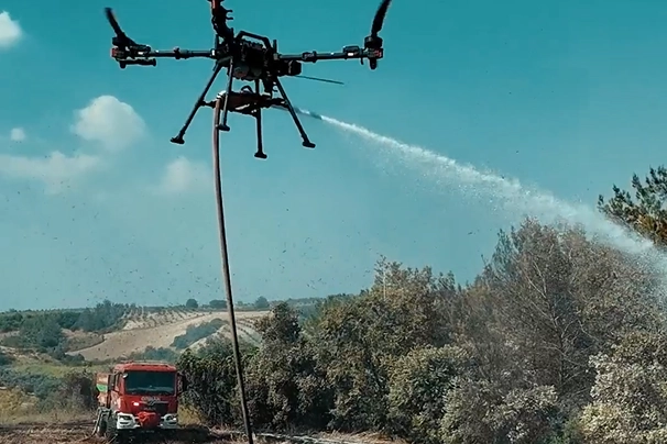 Orman yangınlarına teknolojik destek... Yeni nesil drone ilk kez sahada kullanıldı 