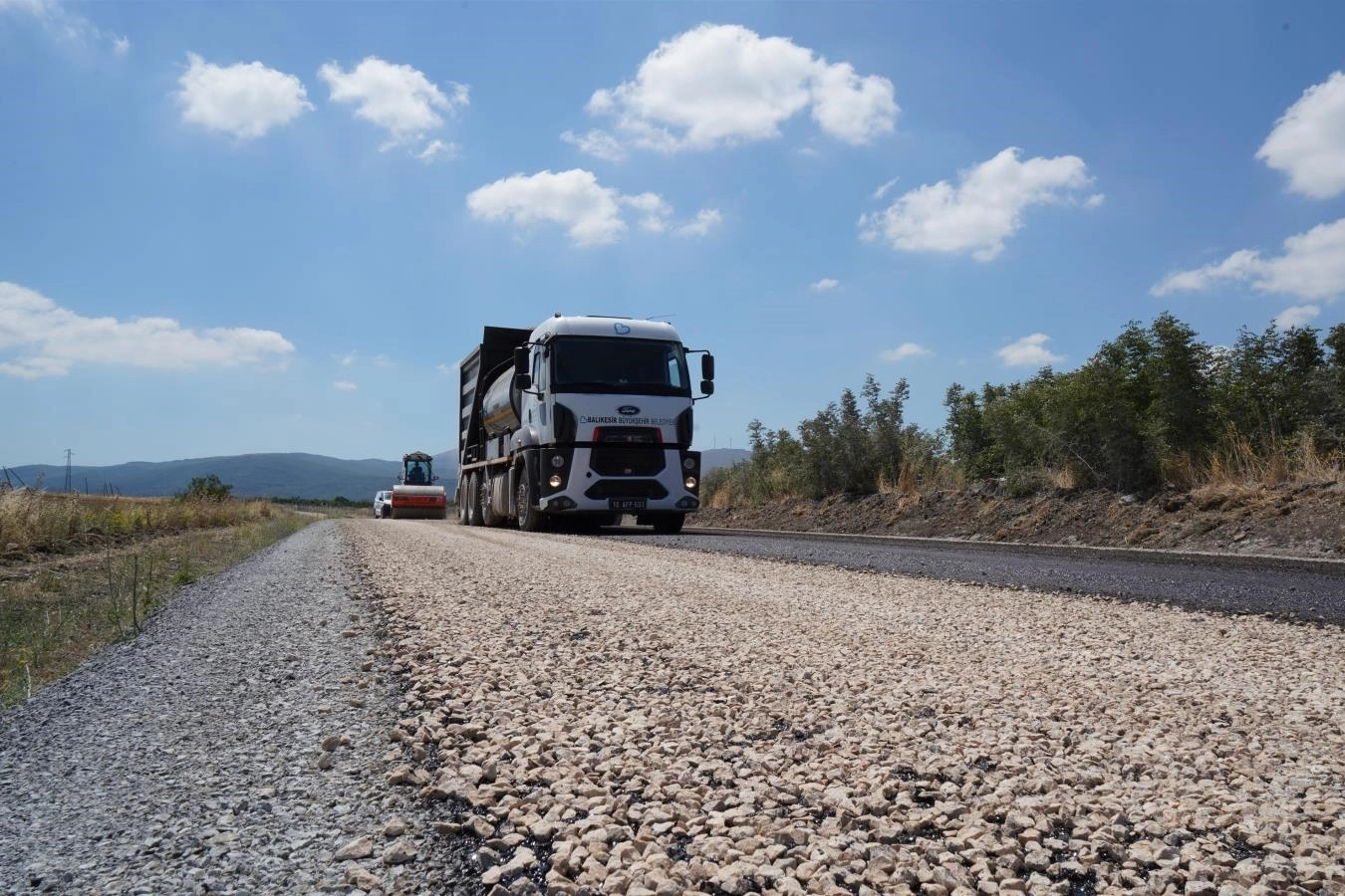 Balıkesir’de Manyas-Susurluk yol çalışması başladı 