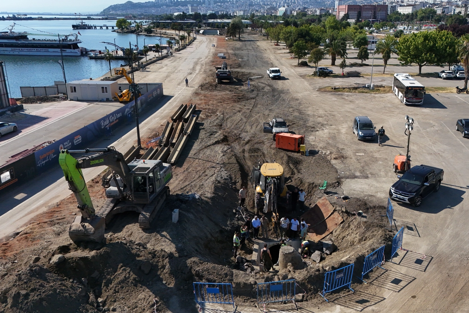 İlkadım atık su kolektör hattı hizmete alındı 