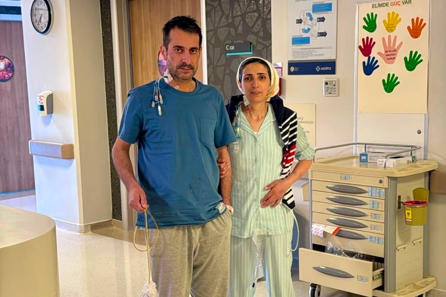 Erzurum'da 19 yıllık eşine karaciğerini verdi
