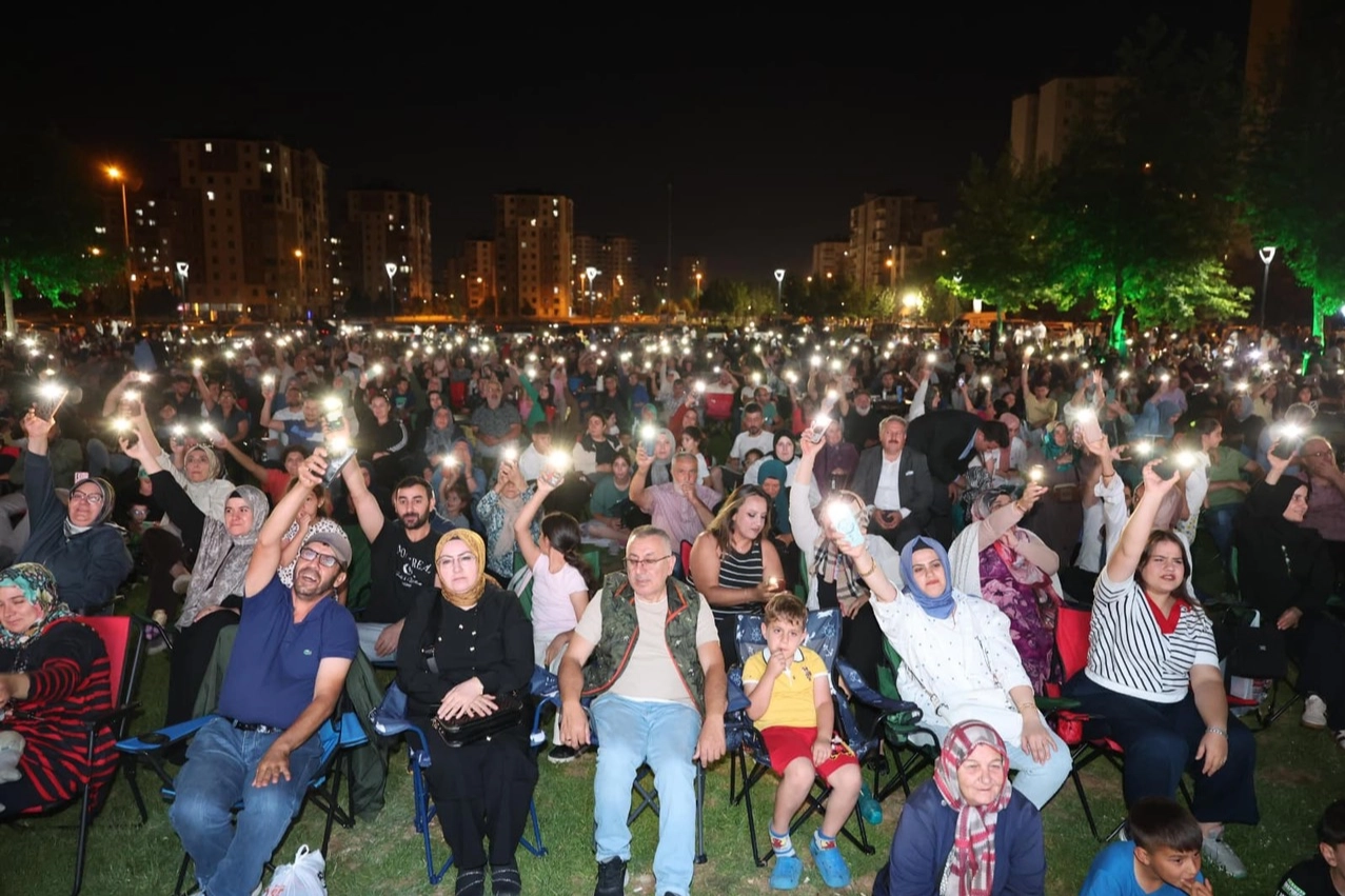 Kayseri Melikgazi'de müzik dolu bir gece