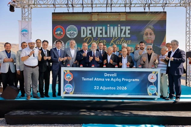 Kayseri Develi'de yeni eserlerin temeli atıldı 
