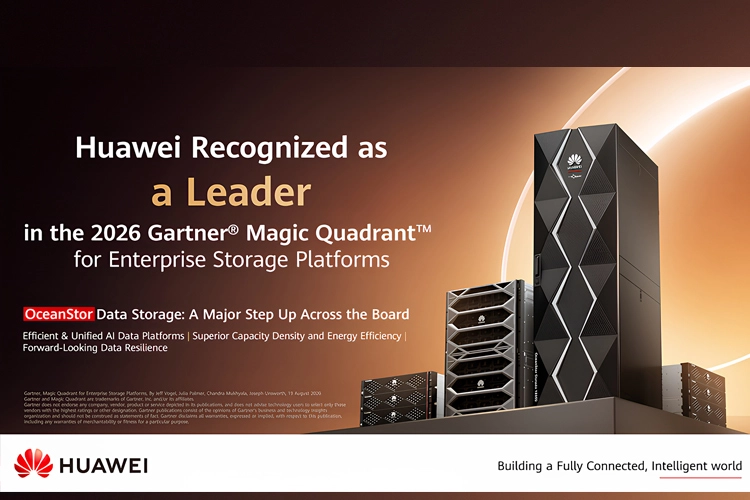 Huawei, Gartner'ın 2026 Kurumsal Depolama Platformları Magic Quadrant raporunda lider gösterildi 