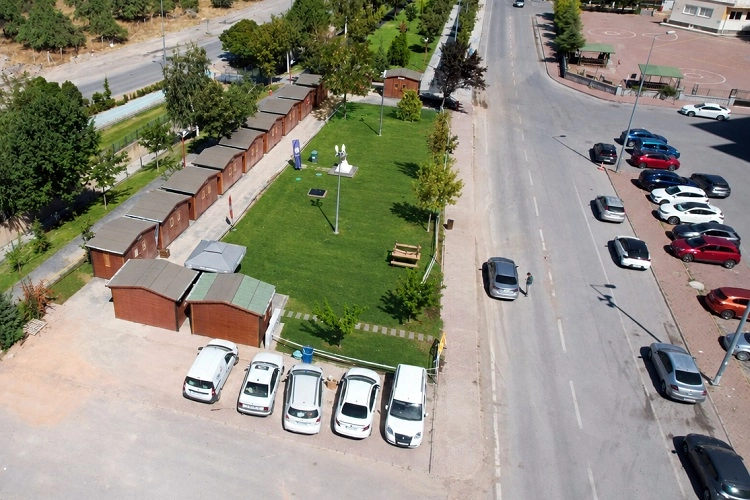 Kayseri Talas'ta Sahaflar Çarşısı yeni yerinde 