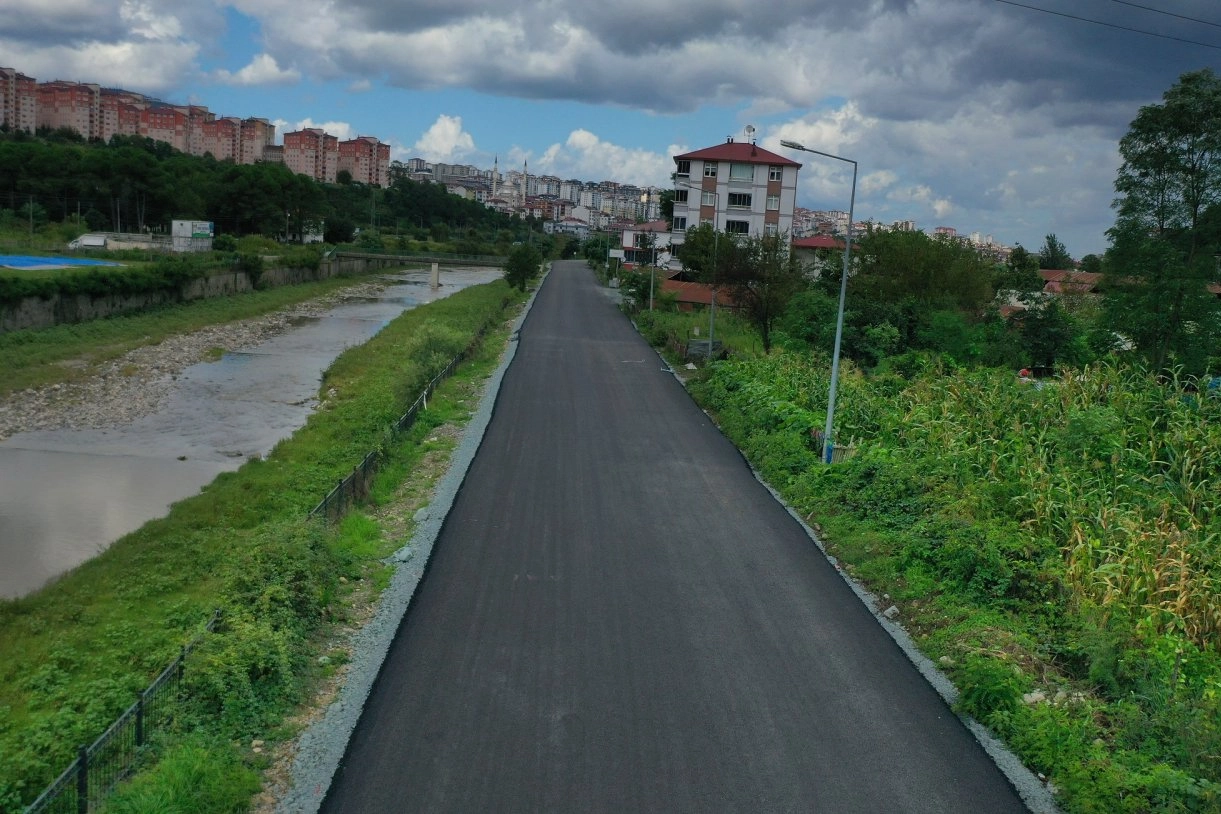 Ordu’da Eskipazar Yolu sıcak asfaltla yenilendi 