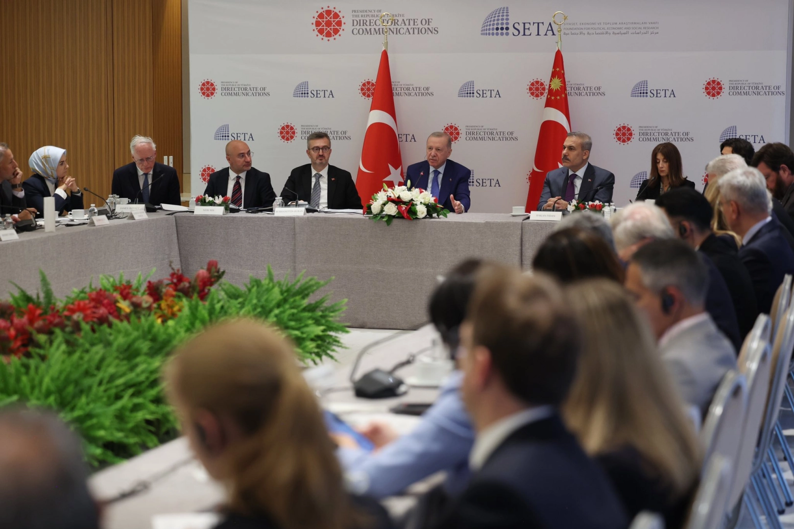 Cumhurbaşkanı Erdoğan, New York’ta ABD’li düşünce kuruluşu temsilcileriyle buluştu 