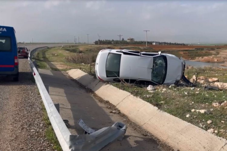 Adıyaman-Şanlıurfa karayolunda tek taraflı kaza -