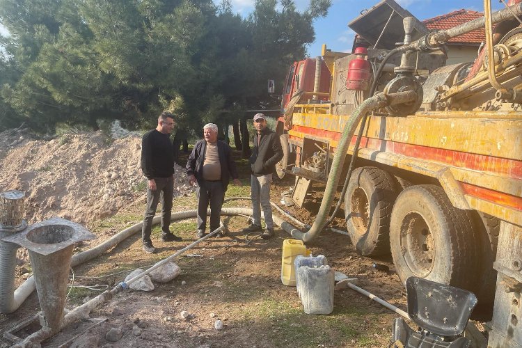 Akhisar Çanakçı Mahallesinde sondaj çalışmaları başladı -