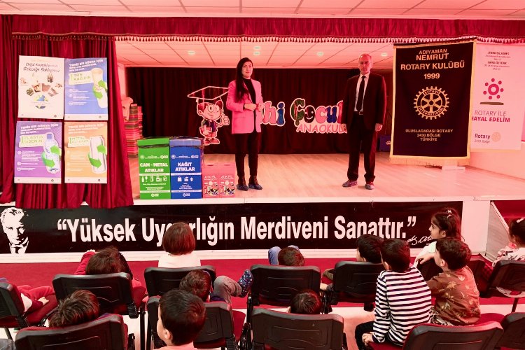 Anaokulu öğrencilerine 'Çevre, Sıfır Atık ve Geri Dönüşüm' eğitimi -