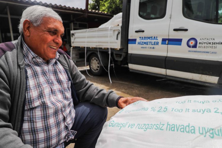 Antalya Büyükşehir çiftçilere desteğini sürdürüyor -