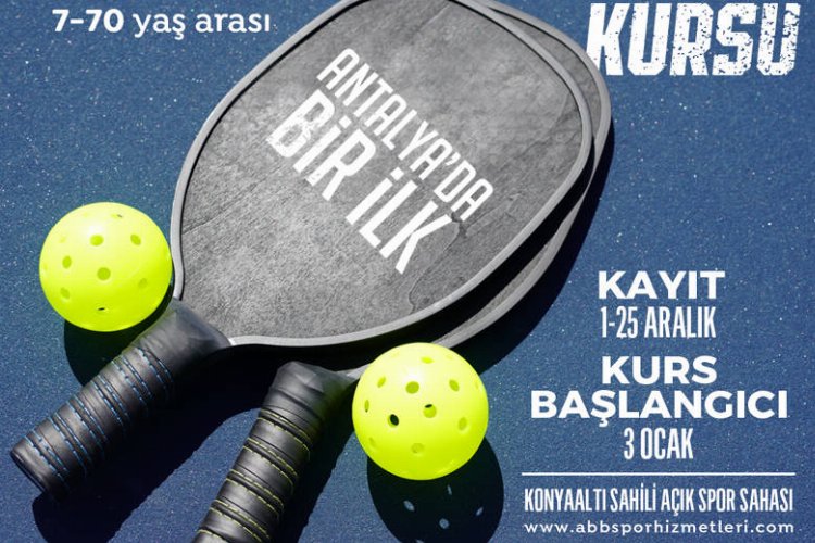 Antalya Büyükşehir'den Pickleball kursu -