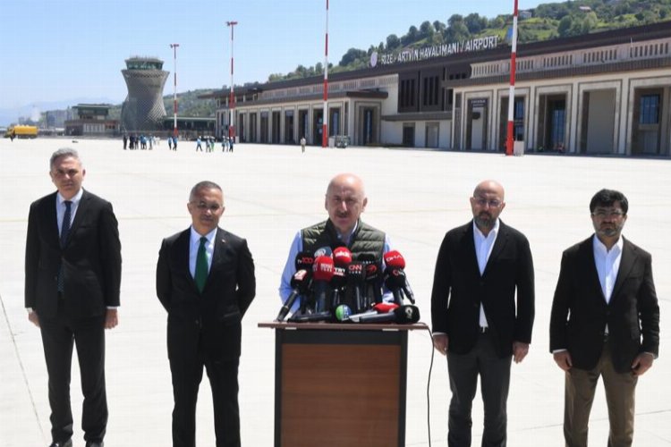 Bakan Karaismailoğlu'ndan Rize'de açılış öncesi son kontrol -