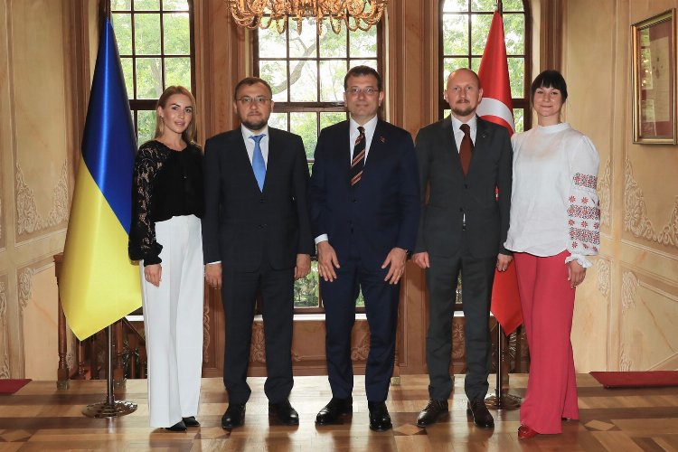 Başkan İmamoğlu Ukrayna Büyükelçisi'ni ağırladı -