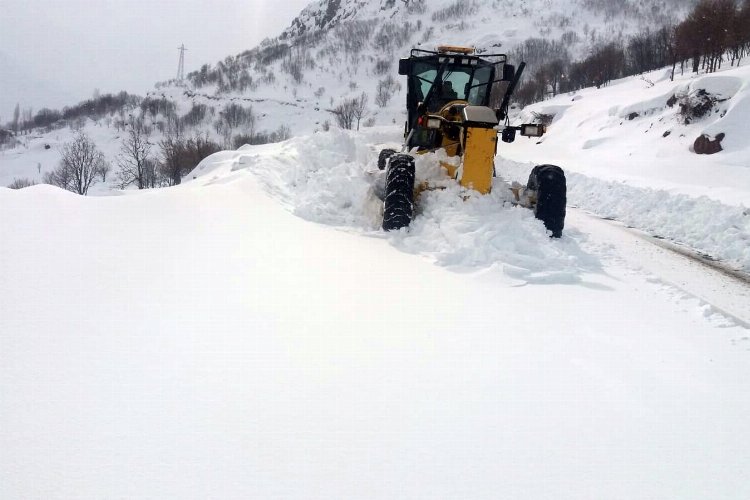 Bingöl'de kar 283 köy yolunu ulaşıma kapattı! -