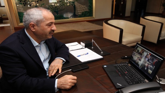 BİRİM MÜDÜRLERİNDEN BÜYÜKGÖZ’E ONLİNE BRİFİNG