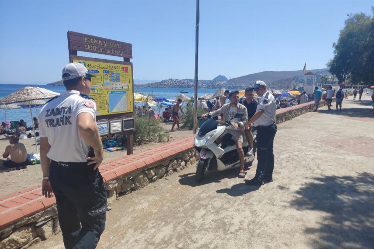 Bodrum'da 'Trafik Zabıta' denetimleri sıklaştırdı -
