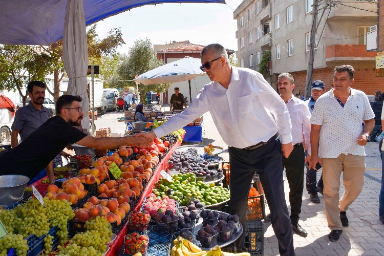 Bursa'da Karacabeyliler yeni semt pazarından memnun -
