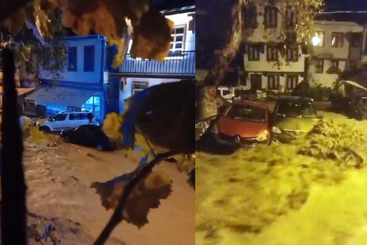 Bursa'da sağanak Tirilye'yi vurdu! -