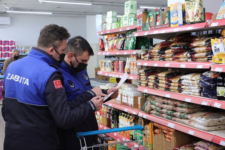 Bursa Gürsu'da zabıtadan market denetimi -