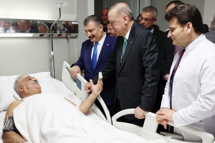 Cumhurbaşkanı Erdoğan'dan Binali Yıldırım'a ziyaret -
