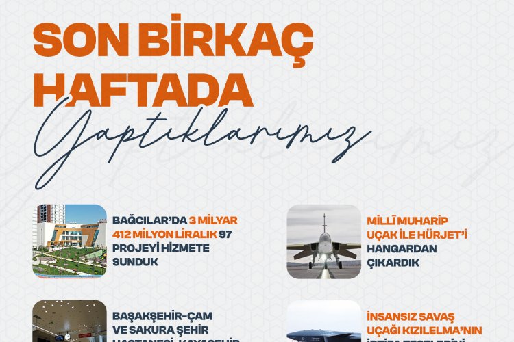 Cumhurbaşkanı Erdoğan'dan 'Birkaç haftada yaptıklarımız' paylaşımı -