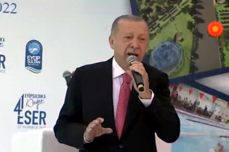 Cumhurbaşkanı Erdoğan'dan İstanbul Eyüpsultan'da 41 esere toplu açılış -