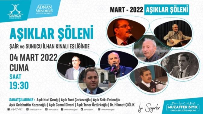 Darıca’da Aşıklar Şöleni düzenleniyor