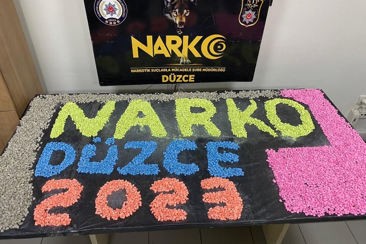 Düzce'de 34 bin 589 uyuşturucu hap ile yakalandı -