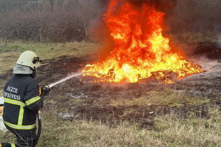 Düzce İtfaiyesi'nden 'anız' uyarısı -