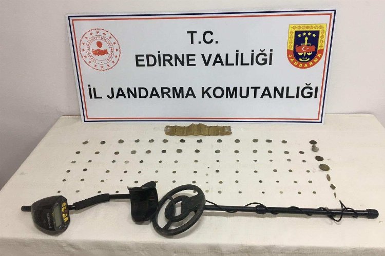 Edirne’de 93 adet sikke ele geçirildi -