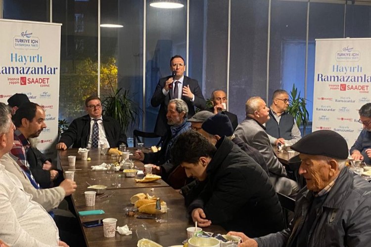 Edirne Keşan'da Saadet Partisi'nden geleneksel iftar -
