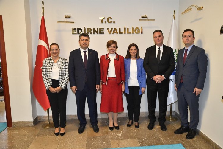 Edirne Valisi Kırbıyık'ın Bulgaristan misafirleri -