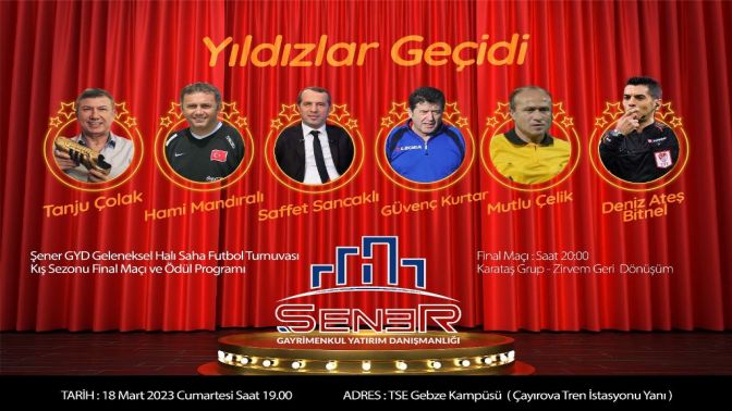 Final Maçında Yıldızlar geçidi