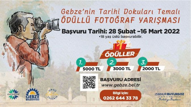 Gebze’nin Tarihi Dokuları Fotoğraf Yarışmasına Başvurular Başladı