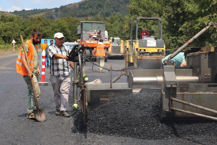 Gebze-Şile yoluna 14 bin ton asfalt -