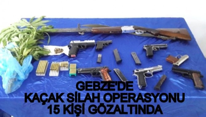 GEBZE'DE KAÇAK SİLAH OPERASYONU