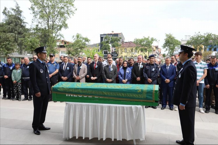 İnegöl'de vefat eden zabıta memuru Şengün için tören düzenlendi -