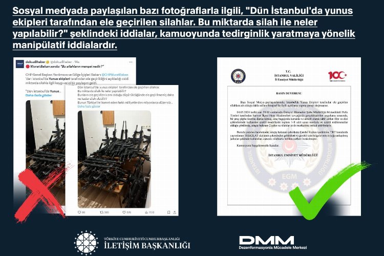 İstanbul'da ele geçirilen silah haberleri manipülatif! -