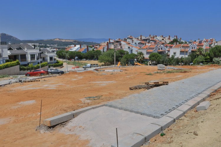 İzmir Güzelbahçe, yeşil alanlara yeni bir park daha ekliyor -