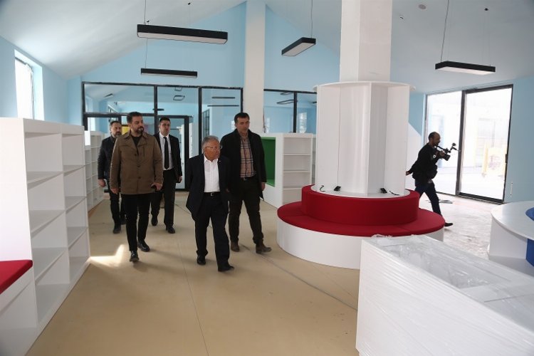 Kayseri'de Çocuk Kütüphanesi ve Müzik Okulu inşaatı tam gaz -