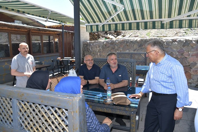 Kayseri Erciyes esnafı Büyükkılıç'ı ağırladı -