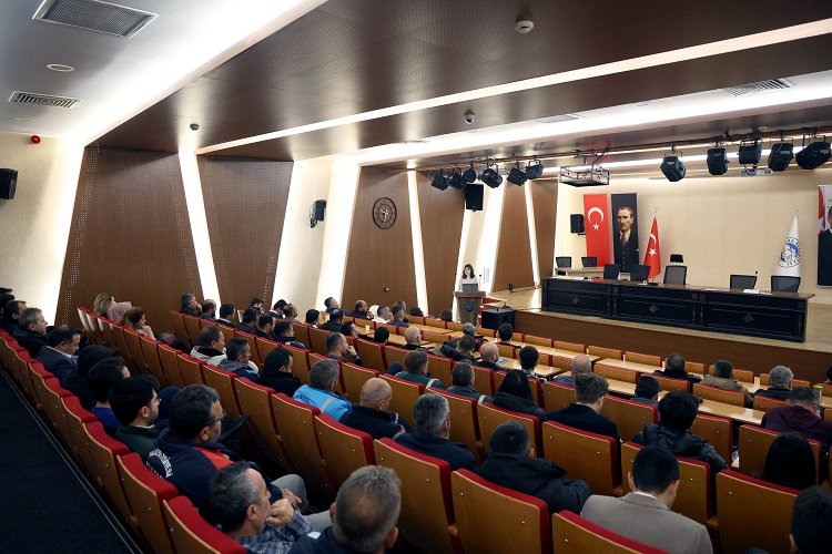 Kayseri Talas'ta iş güvenliği eğitimi -