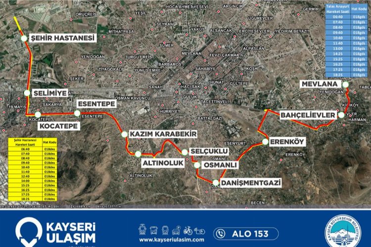 Kayseri ulaşım ağını genişletiyor -