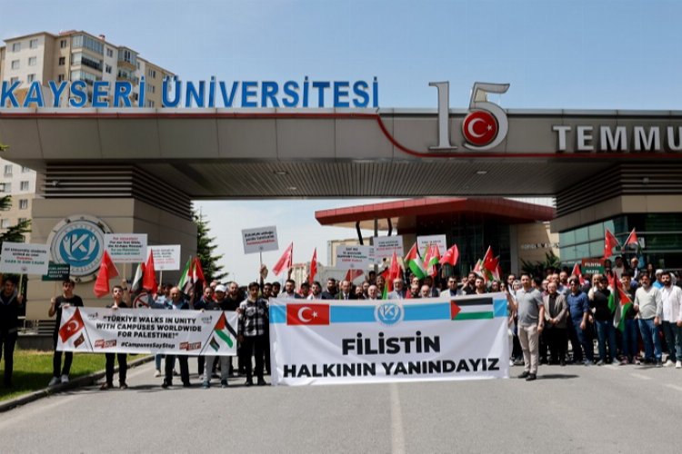 Kayseri Üniversitesi Filistin halkının yanında -