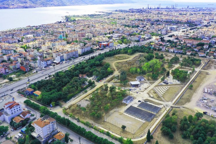 Kocaeli'de 'Derince Sağlıklı Yaşam' havadan görüntülendi -
