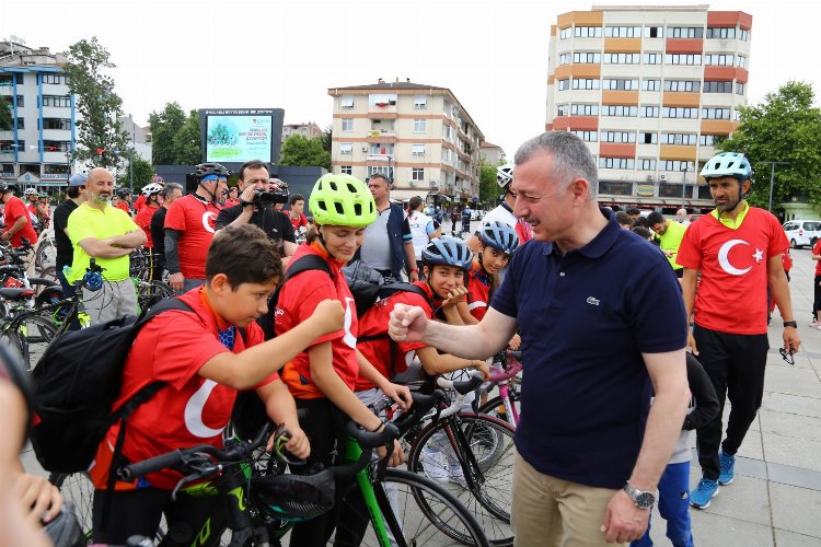 Kocaeli’de pedallar ‘Barış’ için çevrildi -