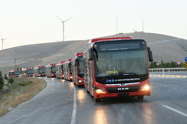 Konya'nın ulaşım filosuna yenileri de eklendi -