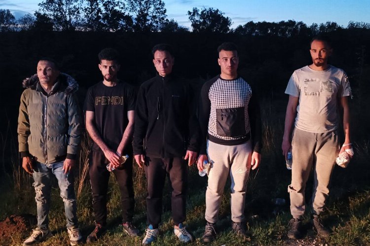 Lalapaşa'da 5 düzensiz göçmen yakalandı -