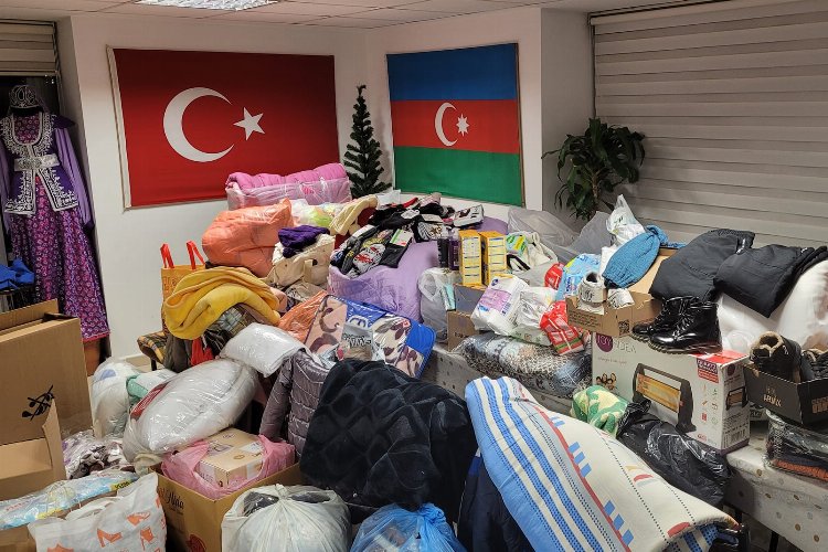 Manisa Azerbaycan Kültür ve Dayanışma Derneği'nden depremzedelere yardım -