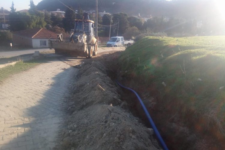 Manisa Gölmarmara'da 200 metrelik içme suyu hattı